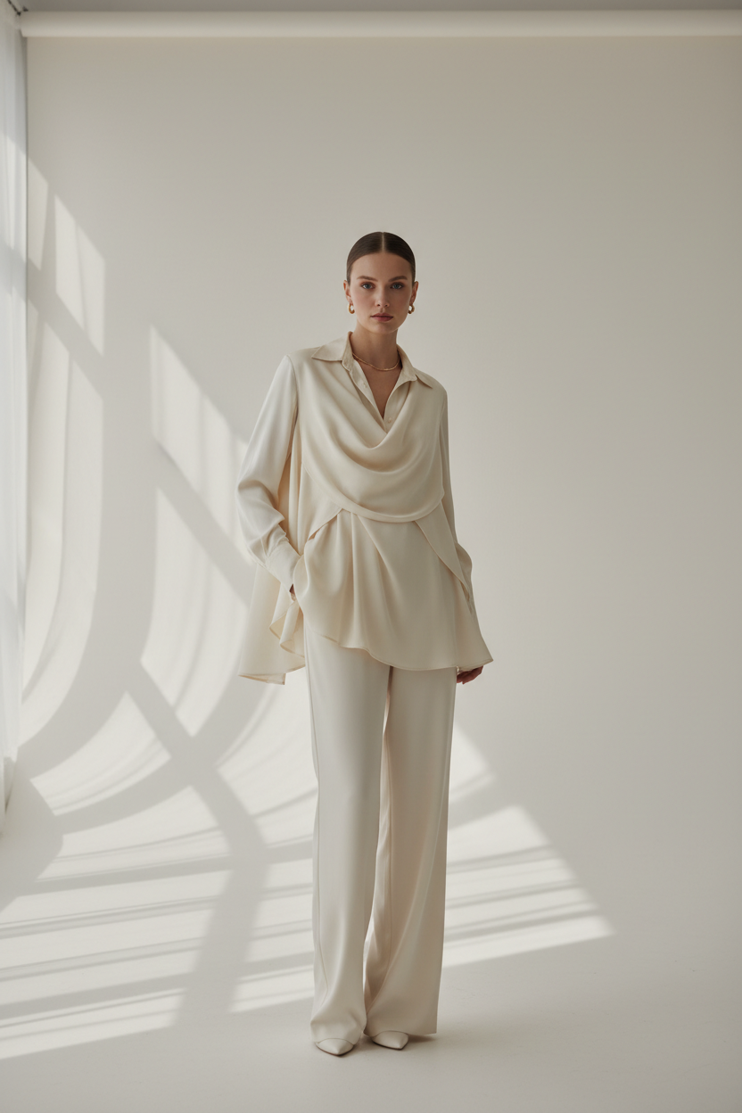 SELLEVE Essential Silk Top