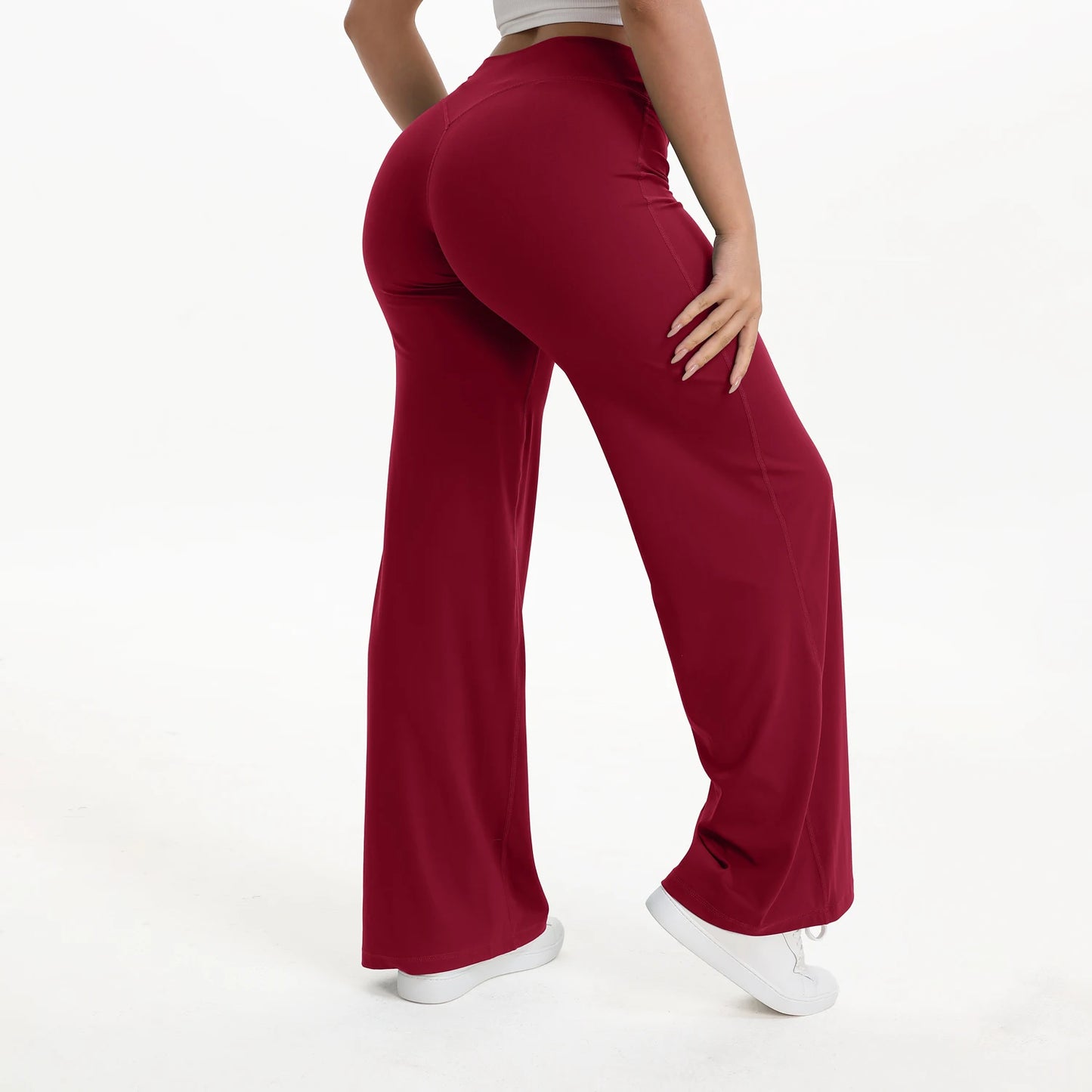 SELLEVE Tailored Wide-Leg Trousers