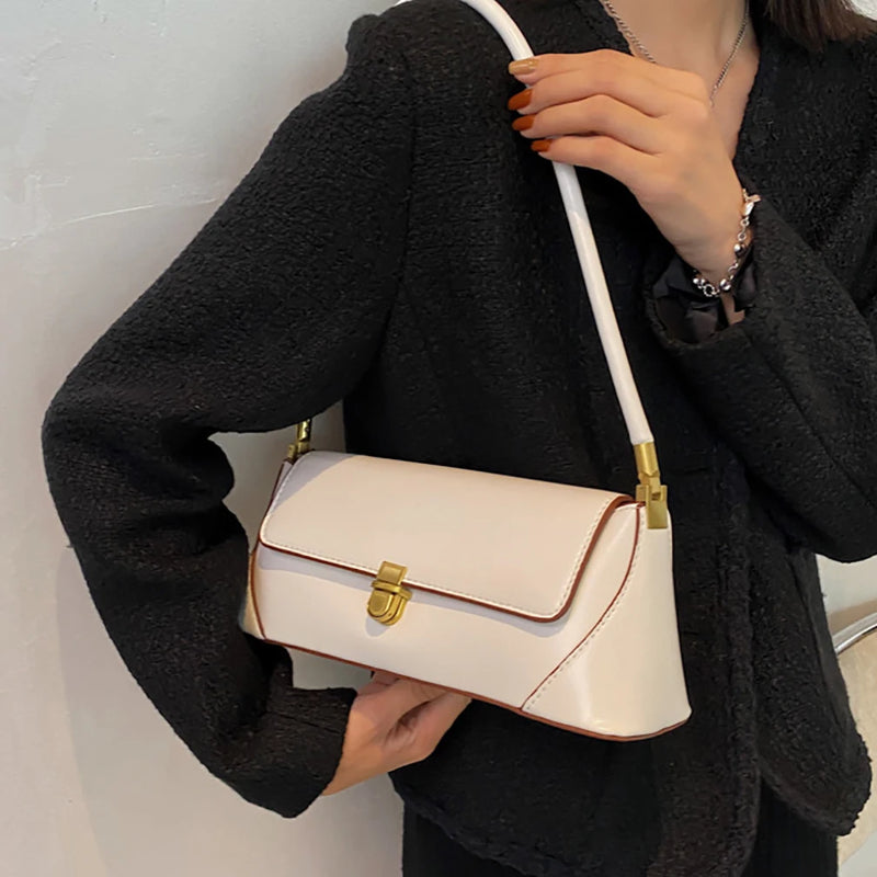 Vintage Women Vegan Leather Classic Multifunctional Hand Bag,