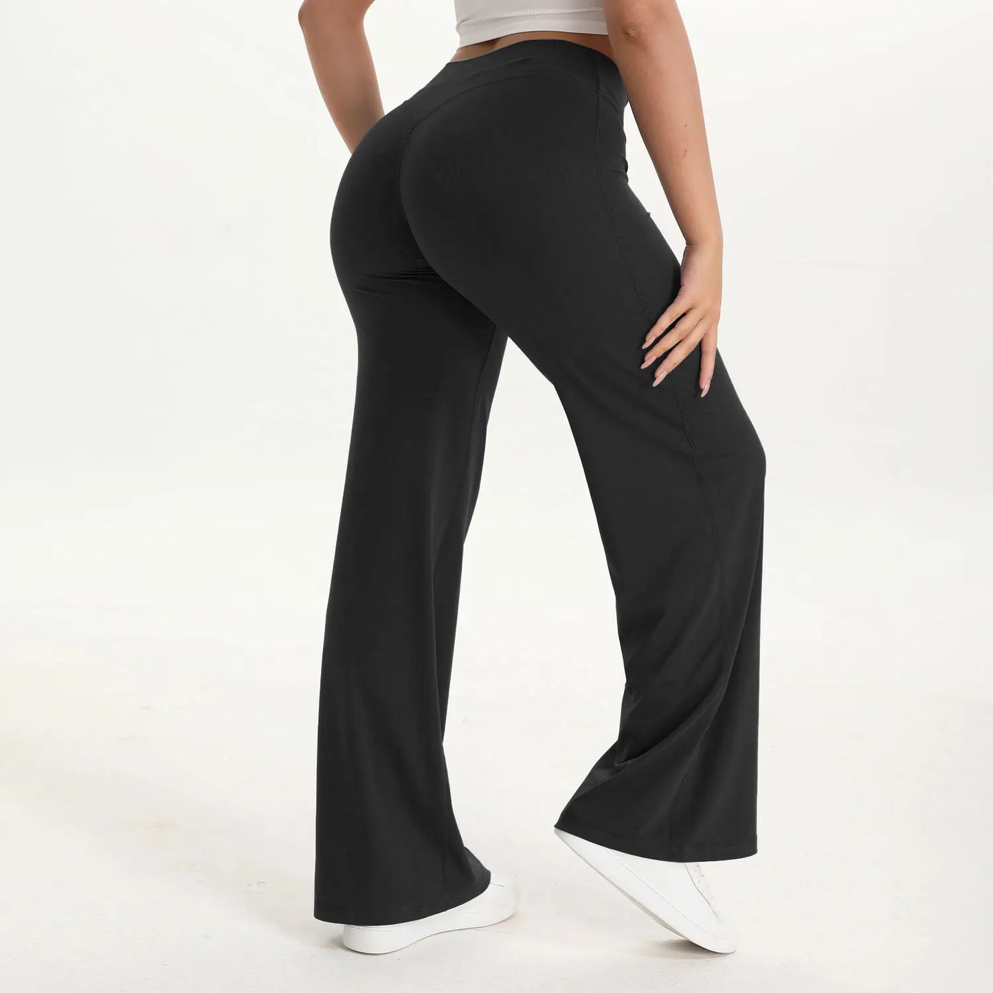 SELLEVE Tailored Wide-Leg Trousers