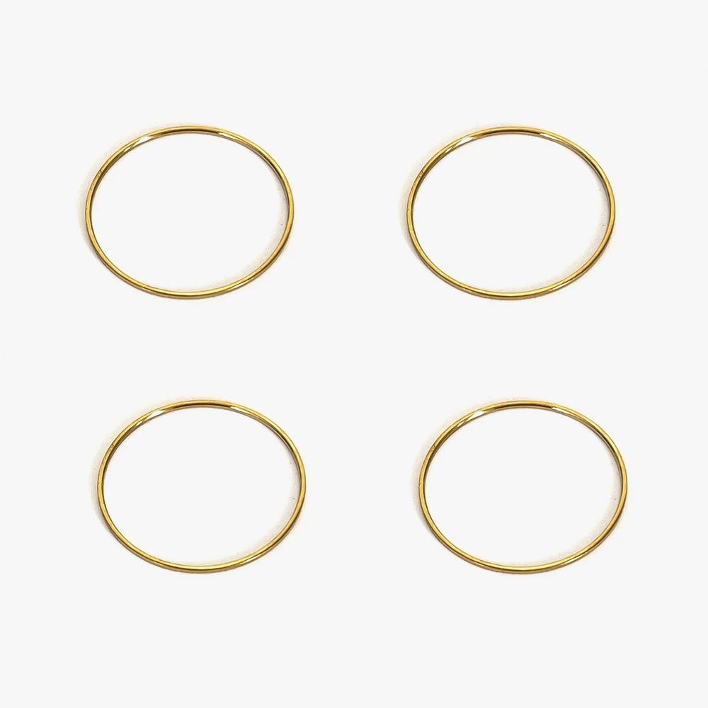 Selleve Essential Band – 18K Gold Minimal Ring